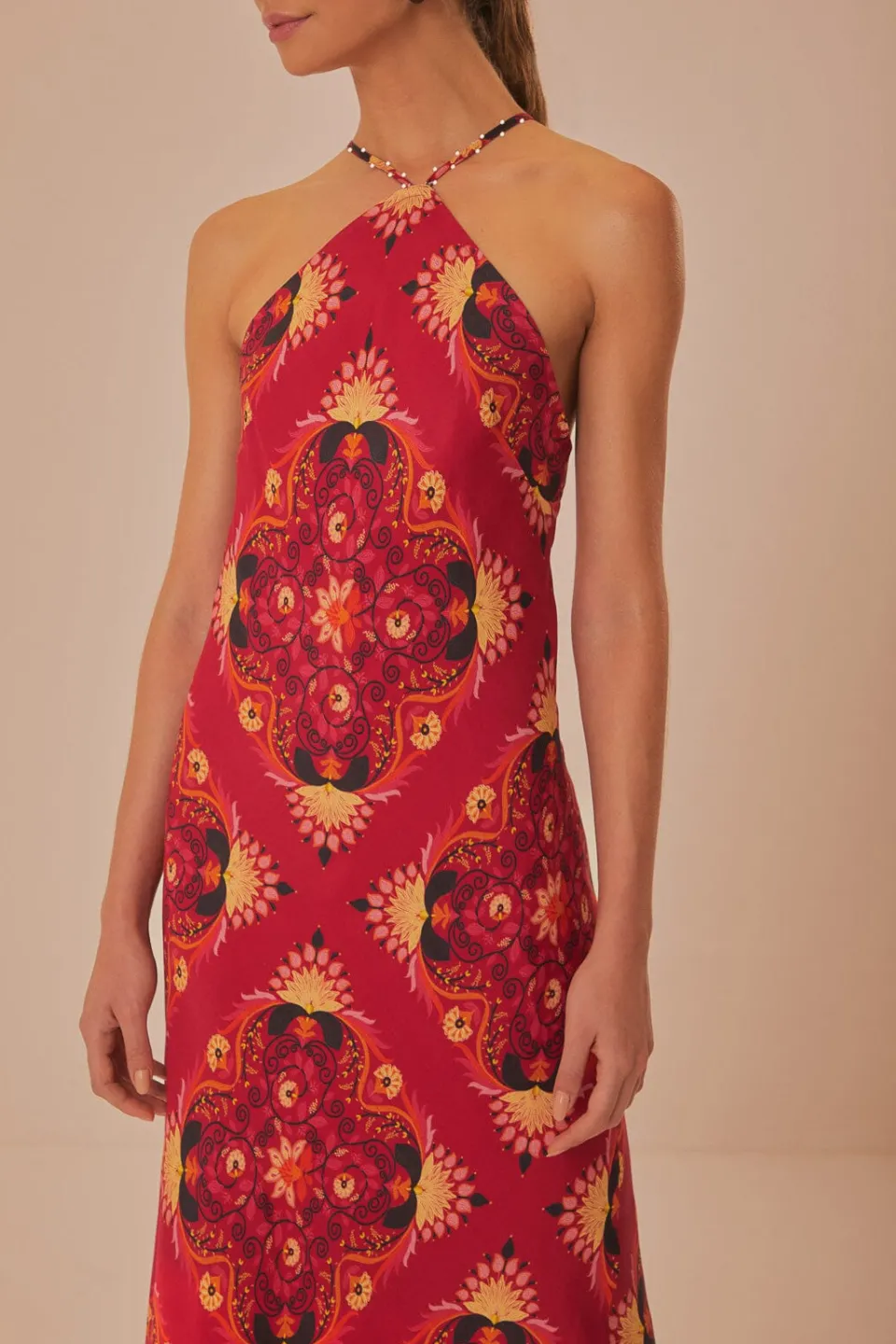 FARM Rio Pink Luize Sleeveless Maxi Dress Best
