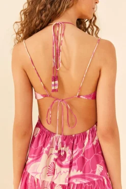 FARM Rio Pink Tropical Groove Maxi Dress Best
