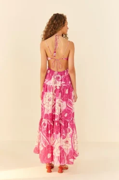 FARM Rio Pink Tropical Groove Maxi Dress Best