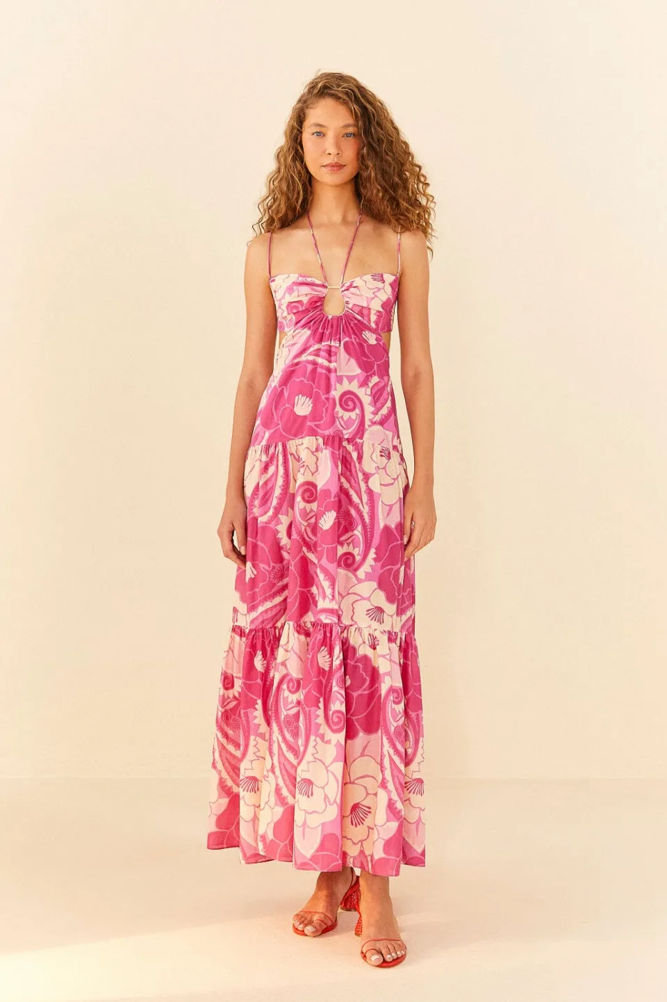 FARM Rio Pink Tropical Groove Maxi Dress Best