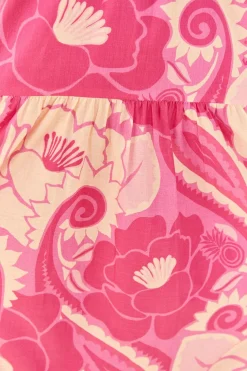 FARM Rio Pink Tropical Groove Maxi Dress Best