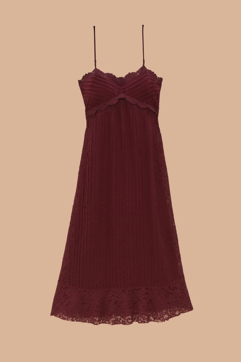 FARM Rio Purple Lace Sleeveless Midi Dress Online