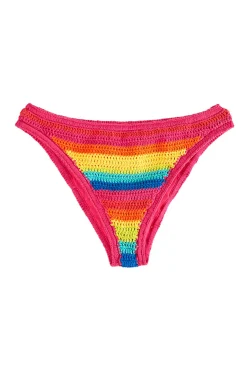 FARM Rio RAINBOW CROCHET BIKINI BOTTOM