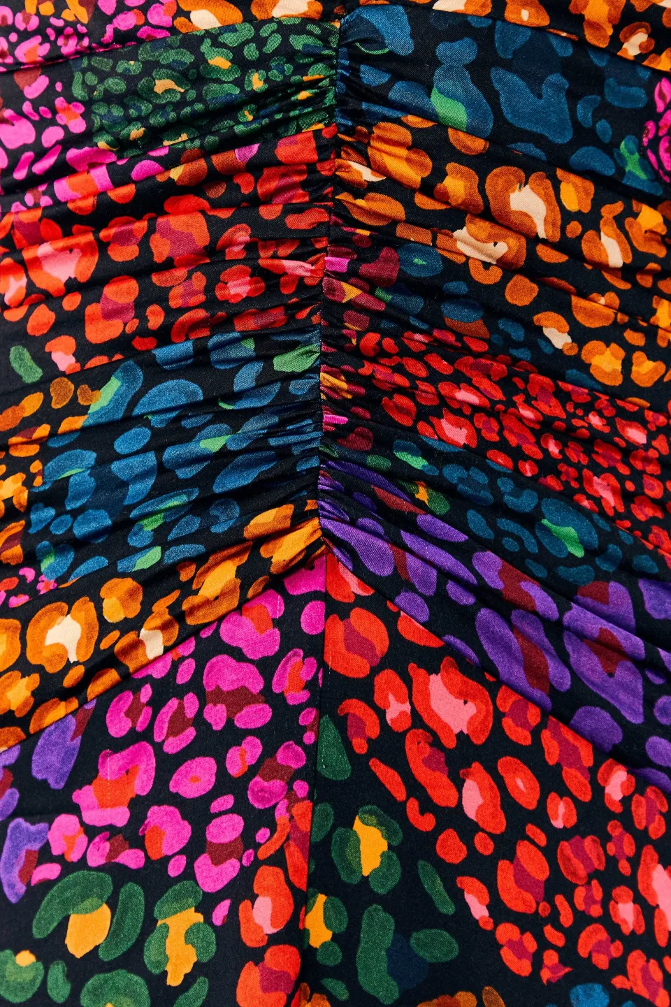 FARM Rio Rainbow Hearts Lenzing™ Ecovero™ Viscose Midi Dress