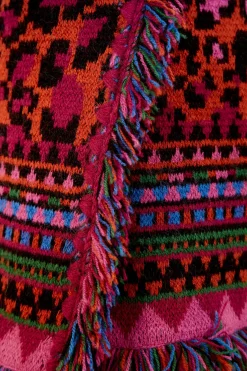 FARM Rio Red Ainika Tapestry Sweater Skirt Discount