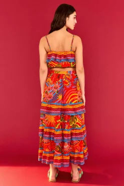 FARM Rio RED CROP TOP | Magic Forest Print Online
