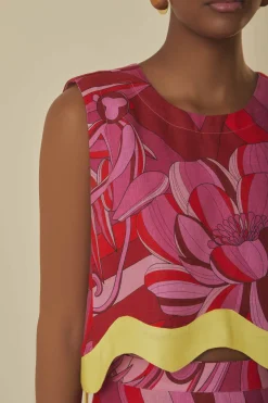 FARM Rio Red Endless Summer Crop Top Discount