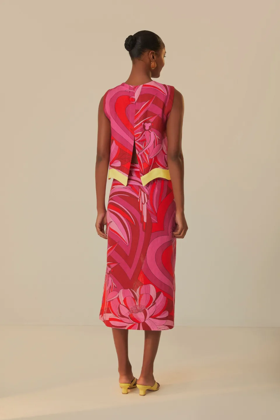 FARM Rio Red Endless Summer Wrap Skirt