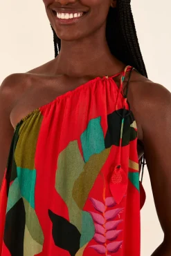FARM Rio Red Heliconia Maxi Dress Best