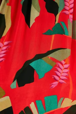 FARM Rio Red Heliconia Maxi Dress Best