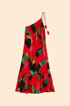 FARM Rio Red Heliconia Maxi Dress Best