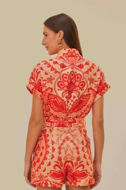 FARM Rio Red Jaipur Romper Sale