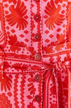 FARM Rio Red Jungle Scarf Romper Clearance