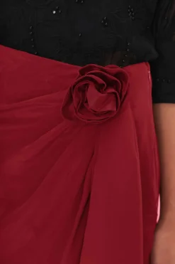 FARM Rio Red Midi Skirt New
