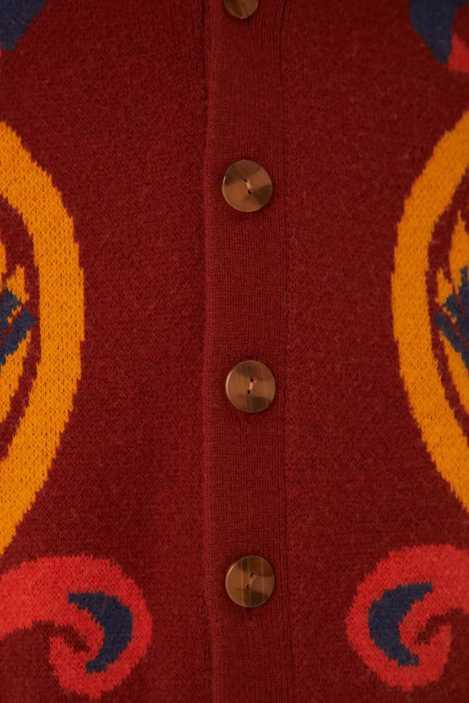 FARM Rio Red Pineapple Knit Cardigan New