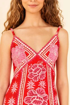 FARM Rio Red Summer Sunrise Maxi Dress Sale