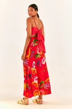 FARM Rio Red Wrap Top Best