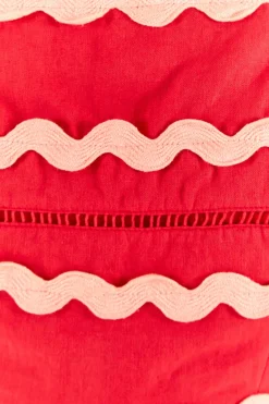 FARM Rio Red Wrap Top Best