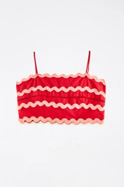 FARM Rio Red Wrap Top Best