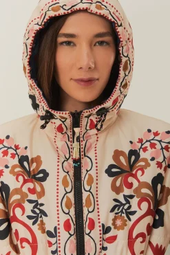 FARM Rio Reversible Cashew Mandala Puffer Jacket