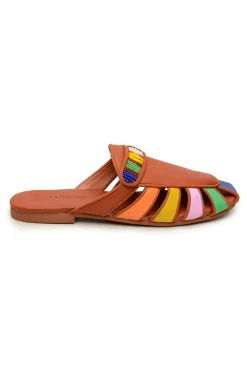 FARM Rio RUST RAINBOW BEADED MULE Clearance