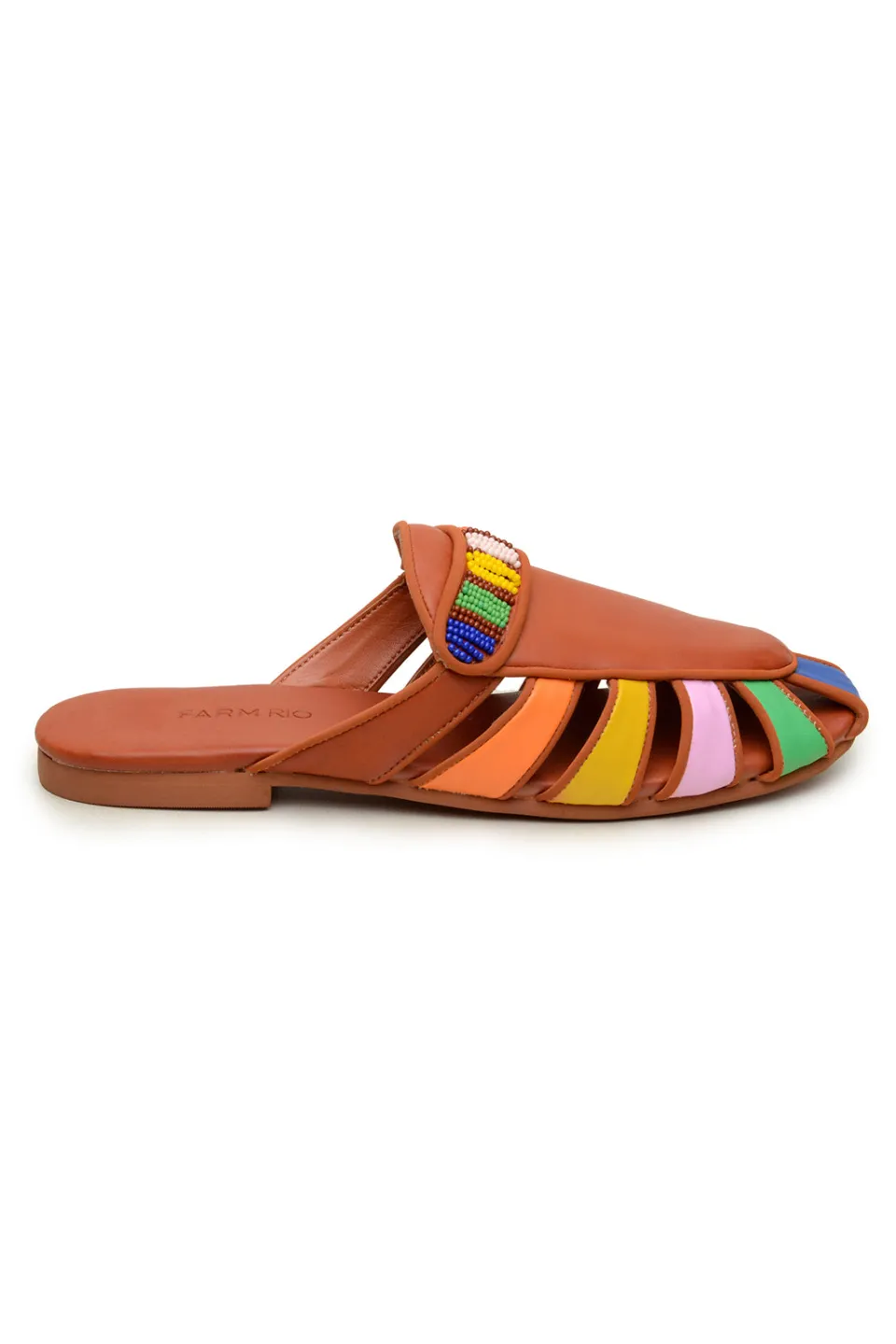 FARM Rio RUST RAINBOW BEADED MULE Clearance