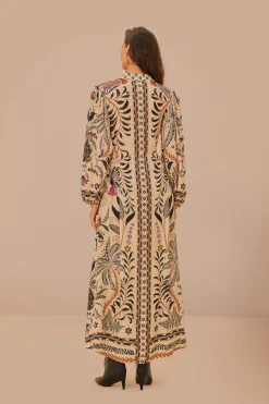 FARM Rio Sand Classic Nature Maxi Dress Hot