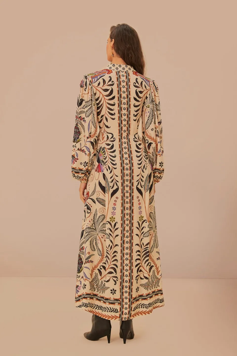 FARM Rio Sand Classic Nature Maxi Dress Hot