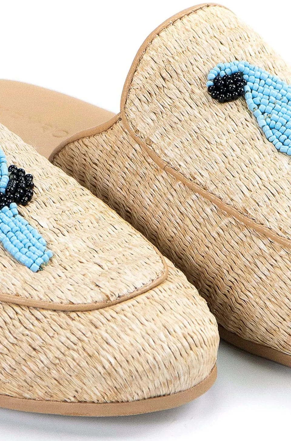 FARM Rio Sand Macaw Artisanal Loafer Mule Hot