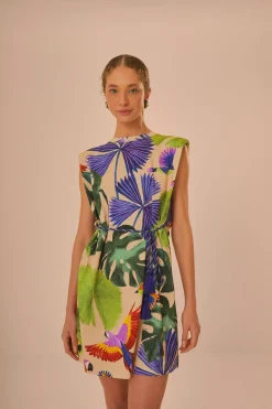 FARM Rio Sand Macaw Jungle Organic Cotton T-Shirt Dress Online