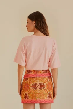 FARM Rio Sand Palm Scarf Skirt Outlet
