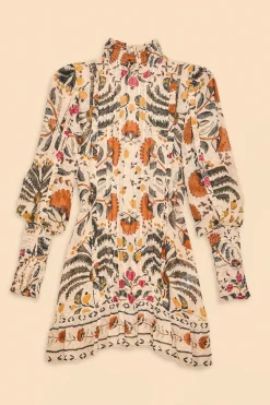 FARM Rio Sand Palms Paradise High Neck Mini Dress New