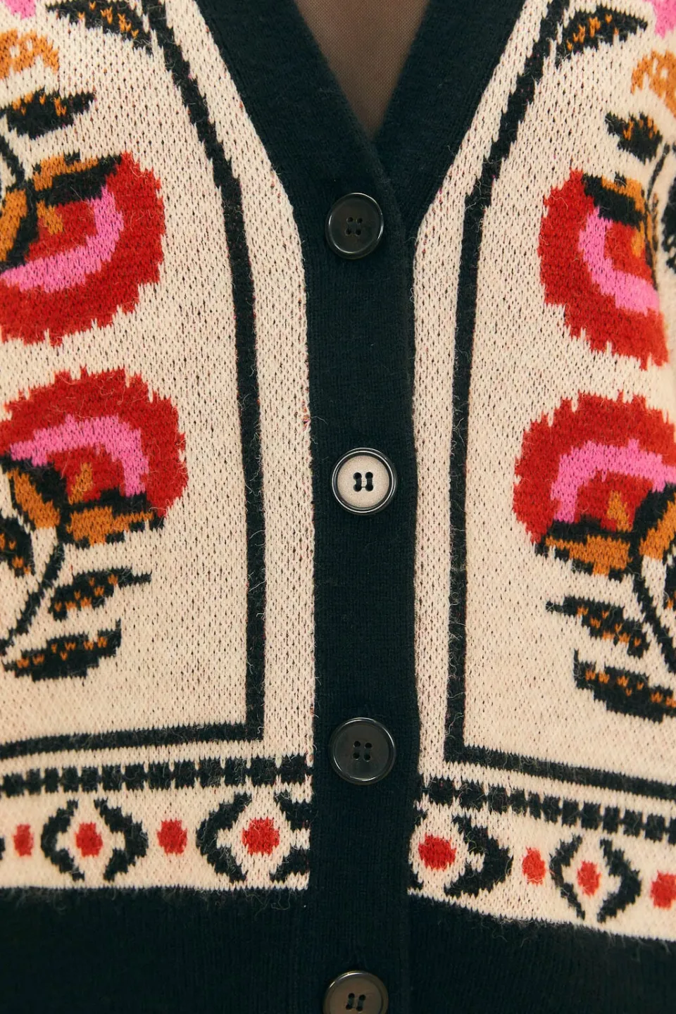 FARM Rio Sand Palms Paradise Knit Cardigan Hot