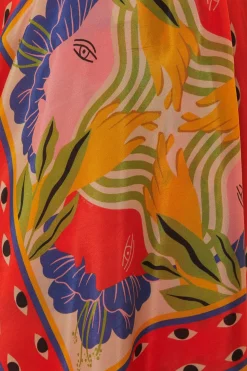FARM Rio Sand Surreal Scarf Sleeveless Maxi Dress Sale
