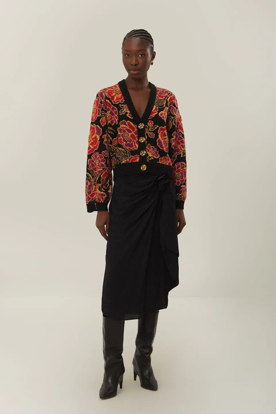 FARM Rio Shiny Chita Knit Cardigan Discount