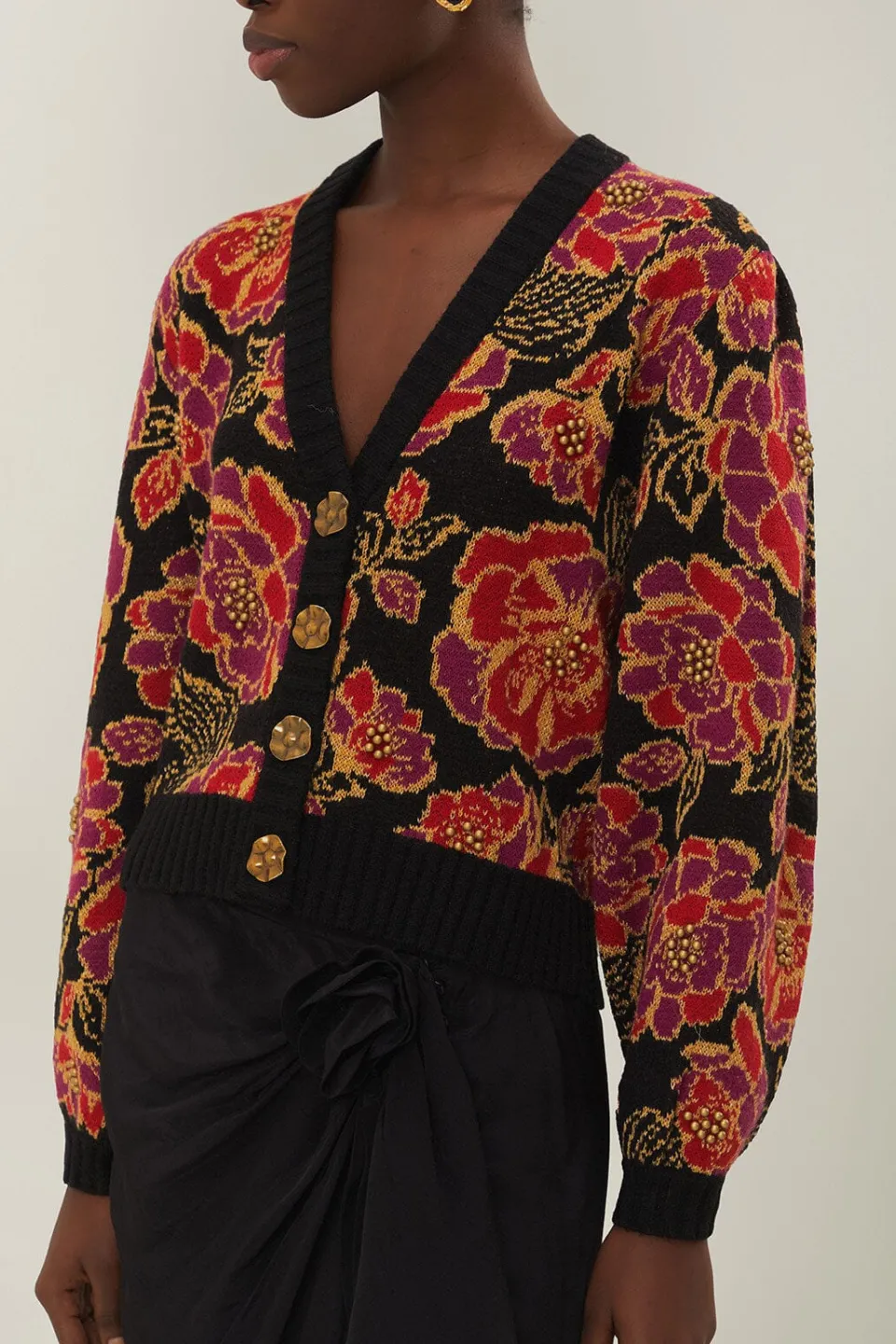 FARM Rio Shiny Chita Knit Cardigan Discount