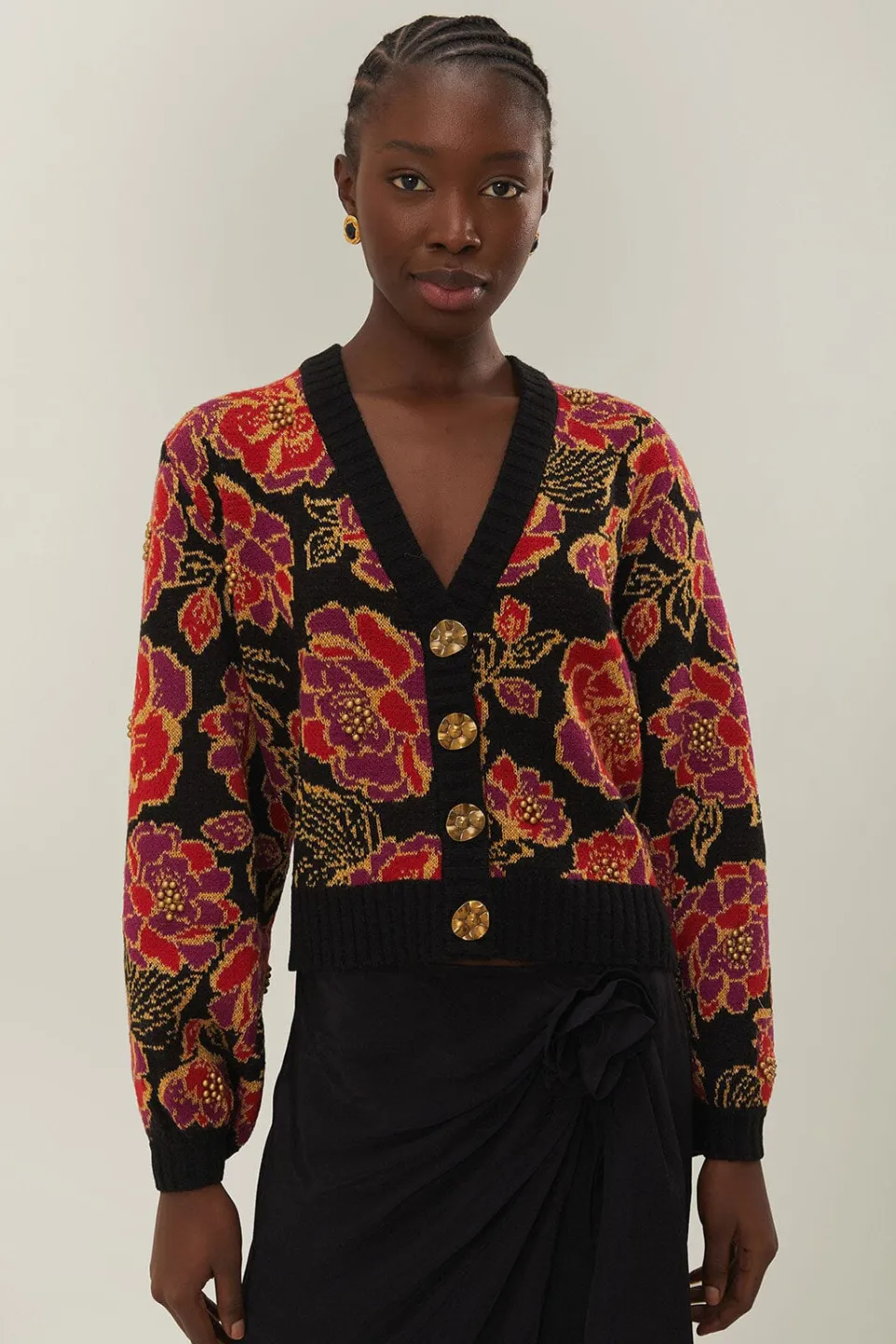 FARM Rio Shiny Chita Knit Cardigan Discount
