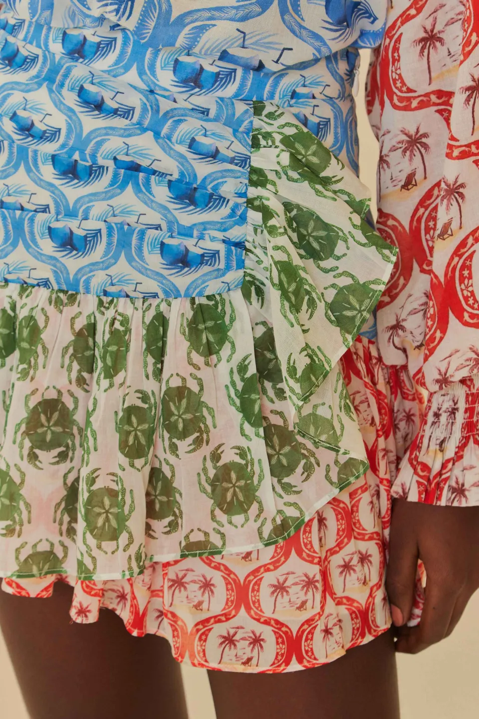 FARM Rio Stamp Mix Mini Skirt Discount