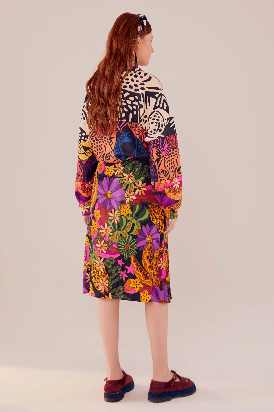FARM Rio STAR FRUIT SKIRT | Midi Length Outlet