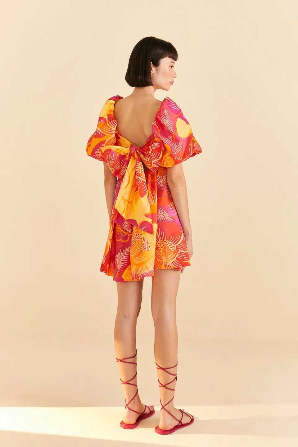 FARM Rio Summer Garden Ombre Mini Dress Hot