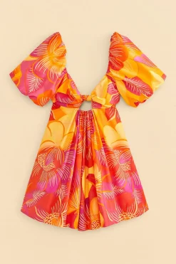 FARM Rio Summer Garden Ombre Mini Dress Hot