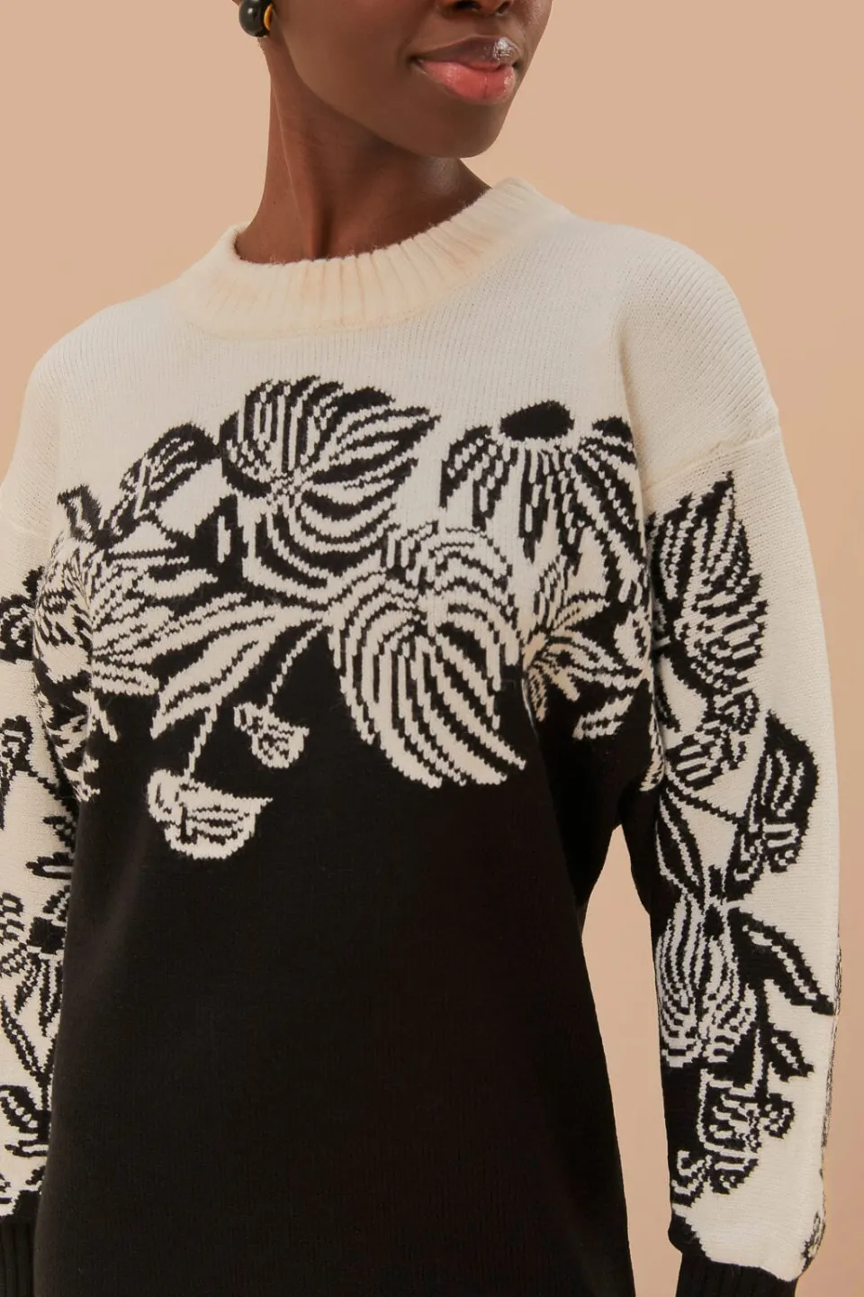 FARM Rio Surreal Garden Knit Sweaterdress Clearance