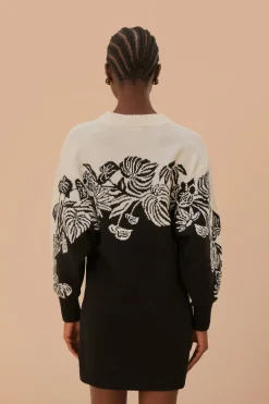 FARM Rio Surreal Garden Knit Sweaterdress Clearance