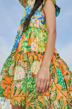 FARM Rio TIERED MINI DRESS | Caipirinha Print Best