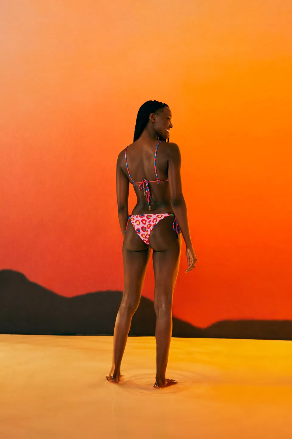 FARM Rio Triangle Bikini Bottom | Leopard Pop Print