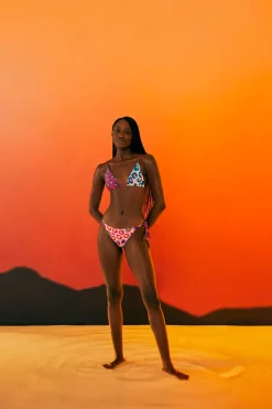 FARM Rio Triangle Bikini Bottom | Leopard Pop Print