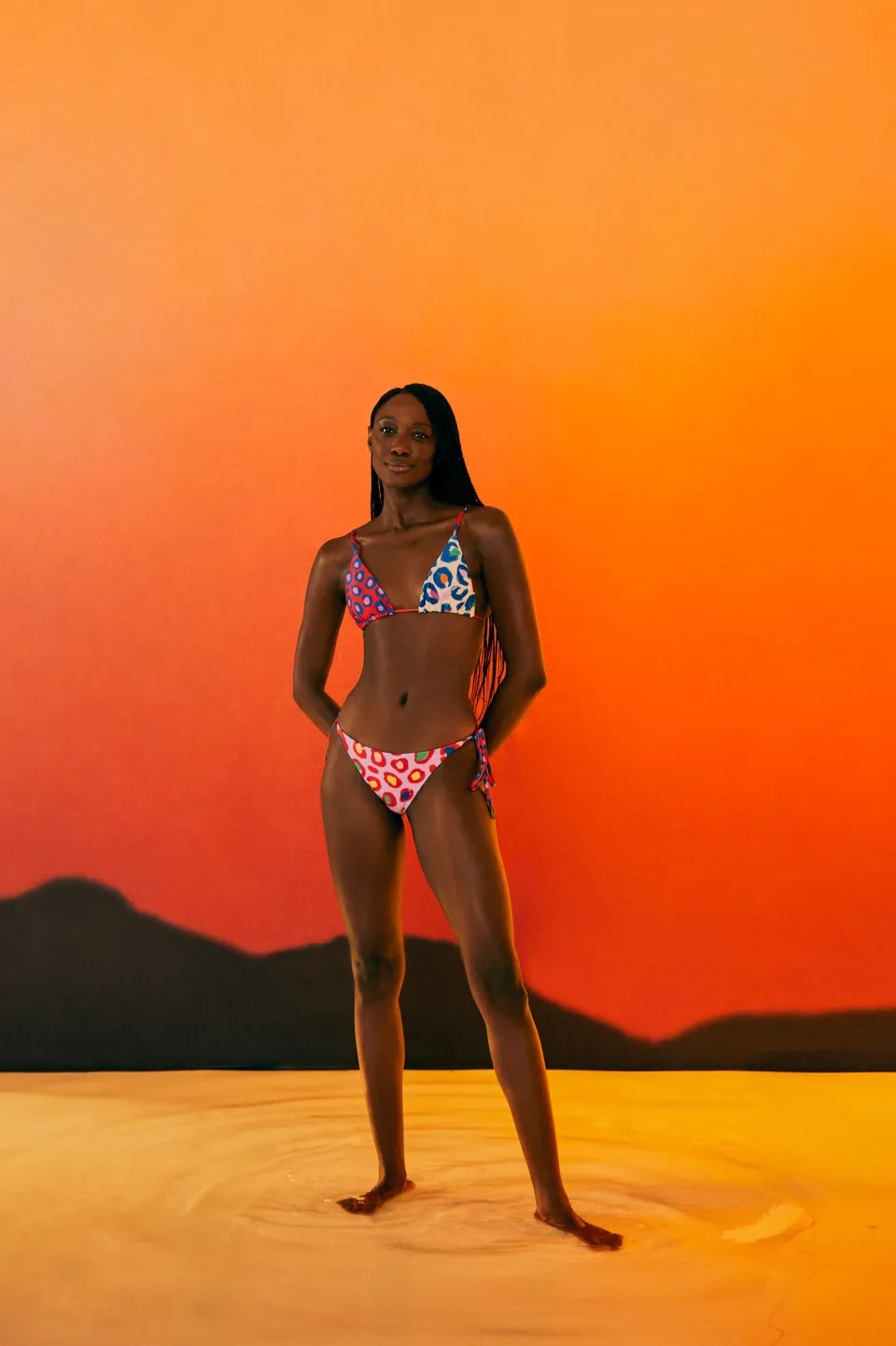 FARM Rio Triangle Bikini Bottom | Leopard Pop Print