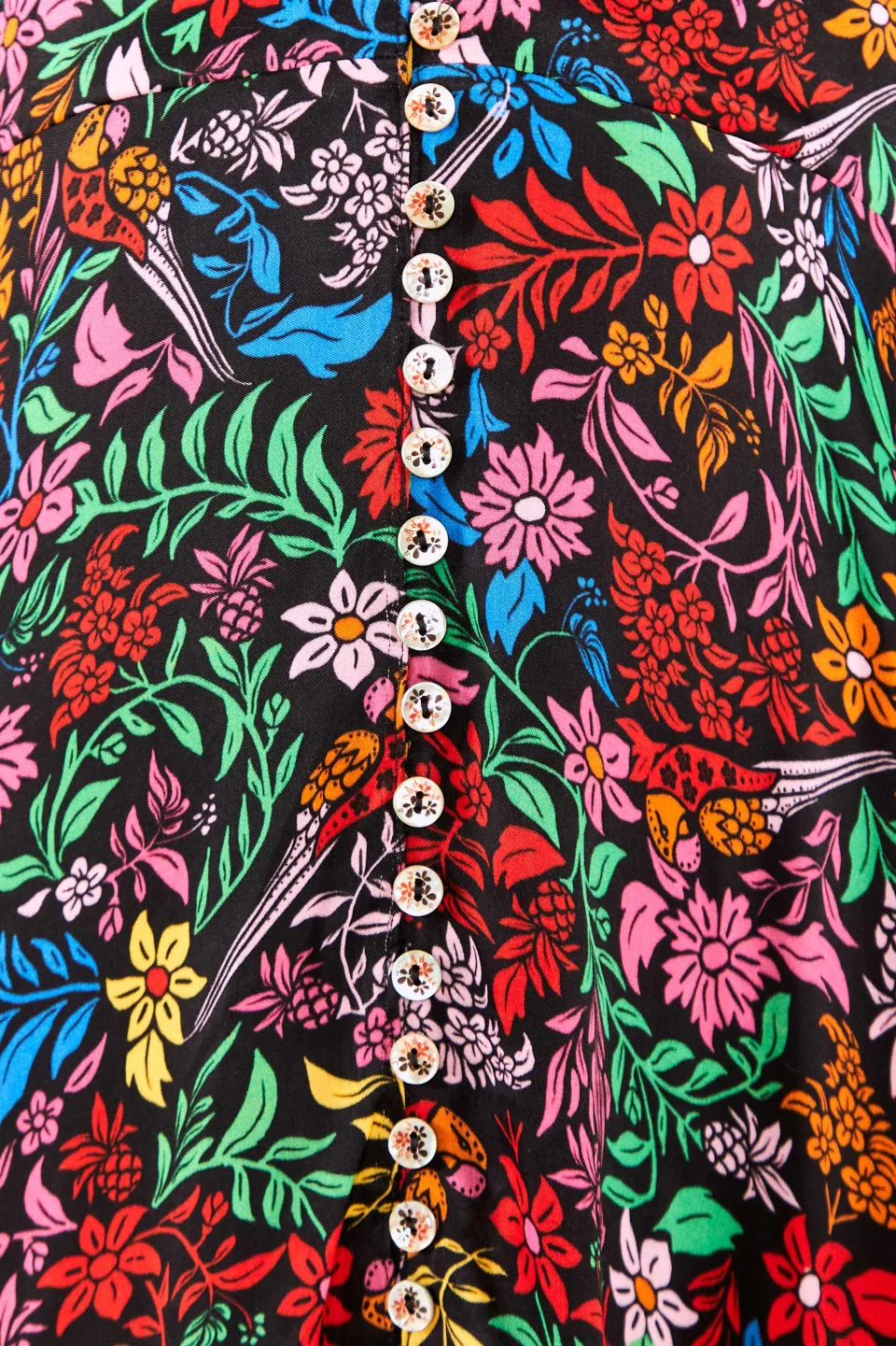 FARM Rio Tropical Garden Lenzing™ Ecovero™ Viscose Midi Dress