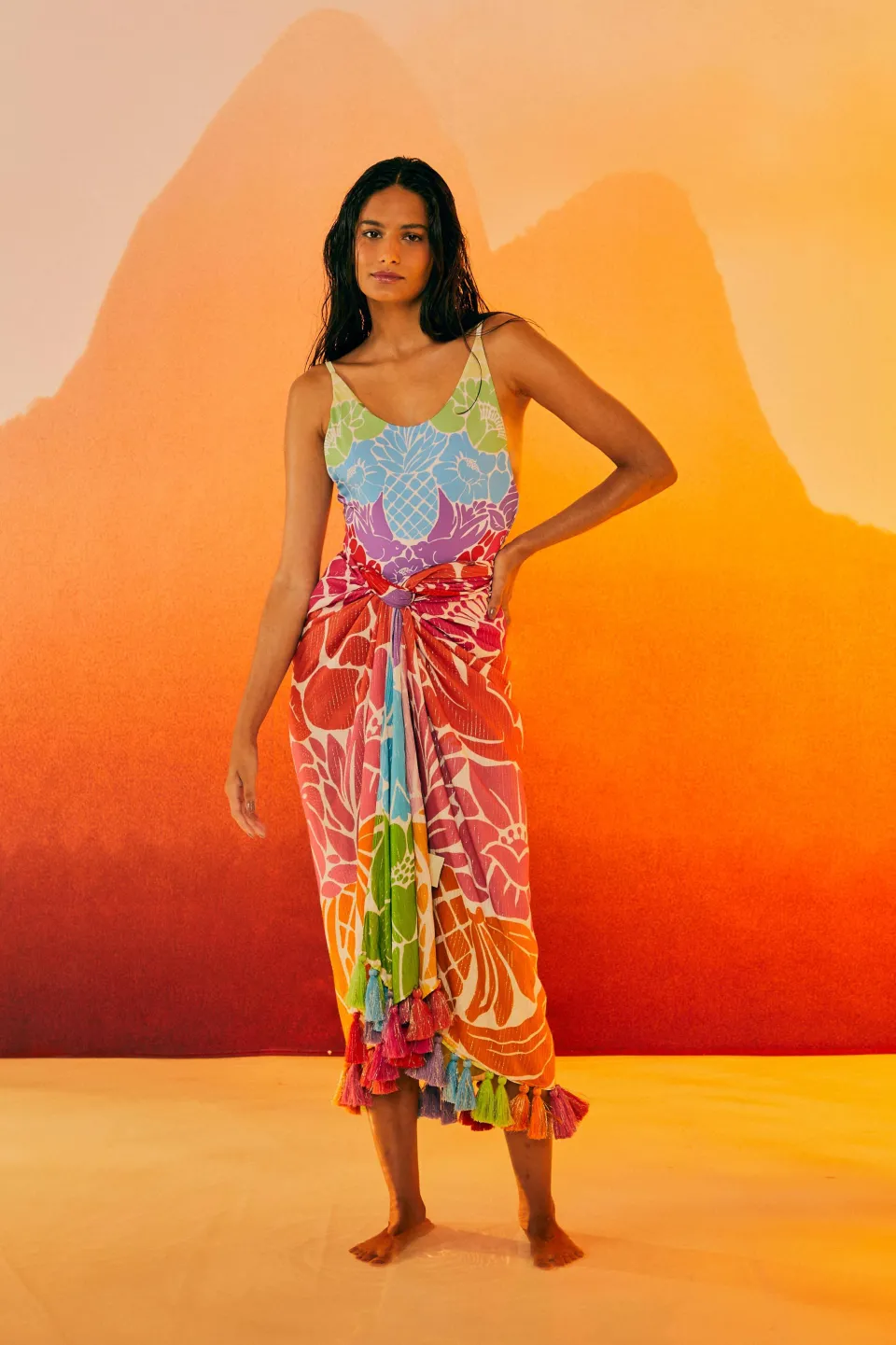 FARM Rio Tropical Graphic ONE PIECE SWIMSUIT Clearance
