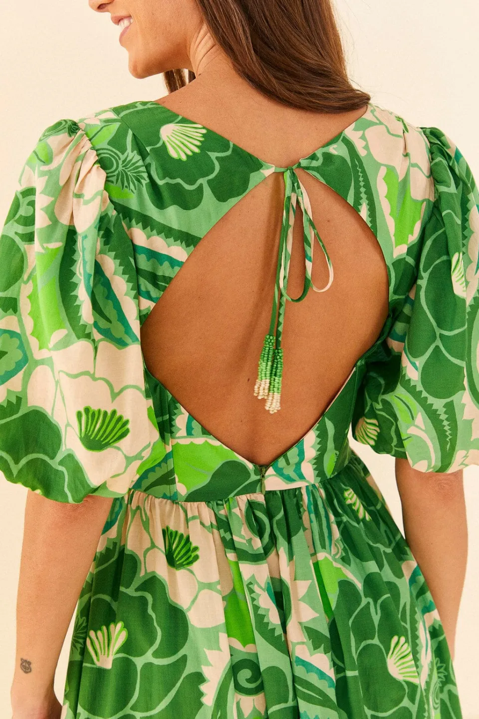 FARM Rio Tropical Groove Midi Dress New